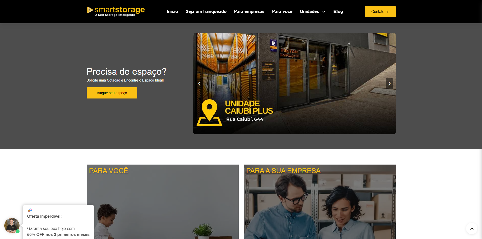 SelfStorage - Plataforma completa de e-commerce